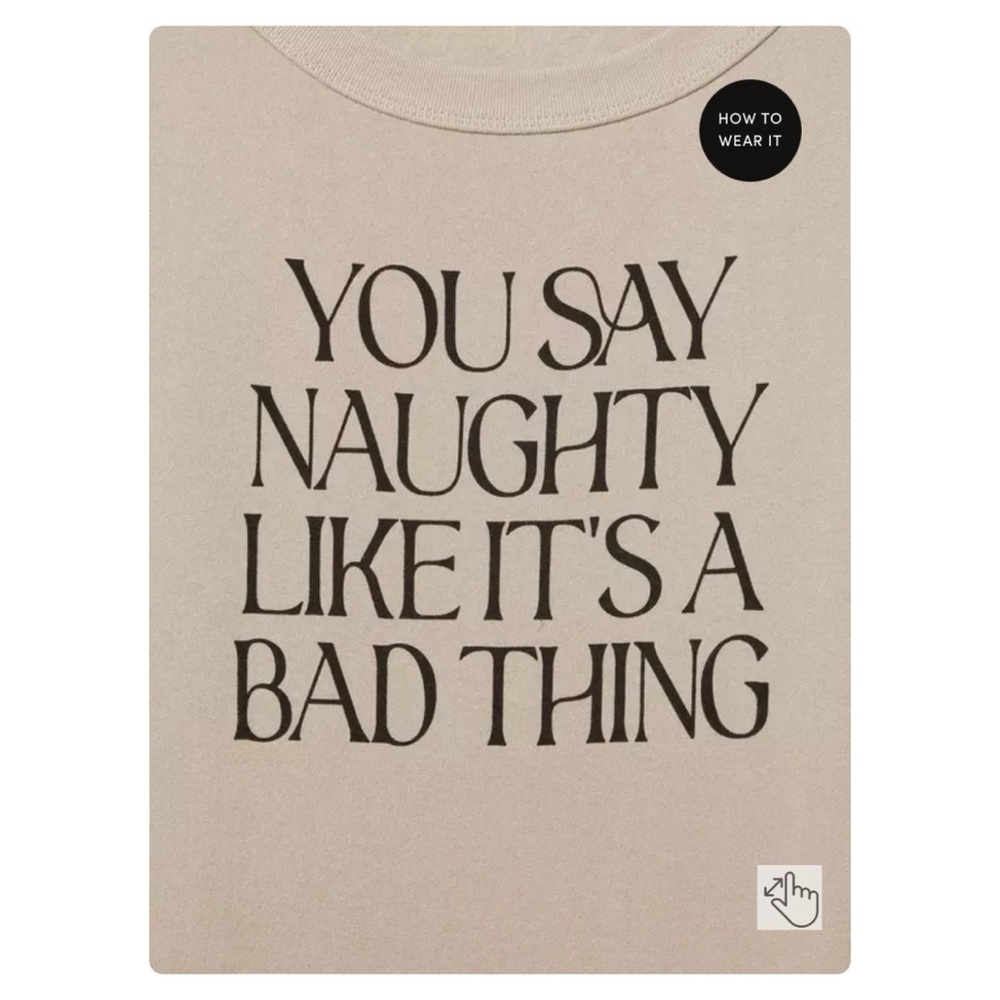 *HOST PICK* NEW Torrid 5 ‘You Say Naughty’ Classic Fit Cozy Tunic Sweatshirt - Picture 3 of 9